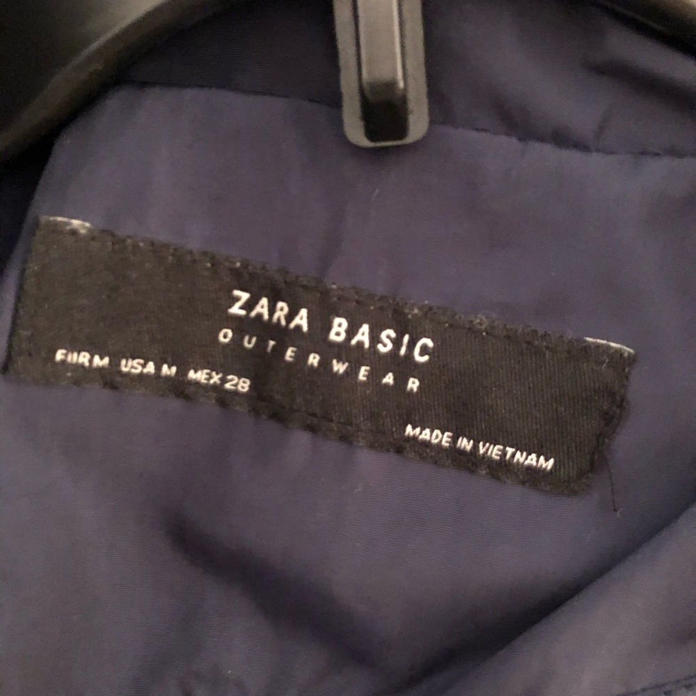 Zara Navy Basic Raincoat - image 5